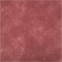 Baumwollstoff Popeline Vintage Washed, 1,40 m breit – Weinrot-Grund mit dezent tonigem Bogenmuster in geschwungener Kreisoptik, leicht verblasster Look, weich und vielseitig einsetzbar - Vollansicht