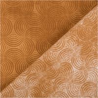 94821-Baumwollstoff-Popeline-Stoff-Bogen-Serie-Vintage-Washed-Braun-1-40m-Breite-IMG-4165.jpg Baumwollstoff Popeline Vintage Washed, 1,40 m breit – warmer Braunton mit dezent tonigem Bogenmuster in geschwungener Kreisoptik, leicht verblasster Look, weich und vielseitig einsetzbar - mit Rueckseite
