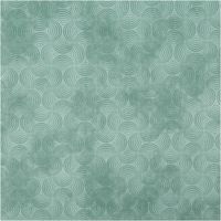 Baumwollstoff Popeline Vintage Washed, 1,40 m breit – Mintgrün-Grund mit dezent tonigem Bogenmuster in geschwungener Kreisoptik, leicht verblasster Look, weich und vielseitig einsetzbar - Vollansicht