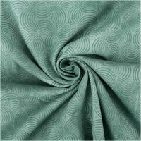 94822-Baumwollstoff-Popeline-Stoff-Bogen-Serie-Vintage-Washed-Mintgruen-1-40m-Breite-IMG-4177.jpg Baumwollstoff Popeline Vintage Washed, 1,40 m breit – Mintgrün-Grund mit dezent tonigem Bogenmuster in geschwungener Kreisoptik, leicht verblasster Look, weich und vielseitig einsetzbar - kunstvoll eingedreht in Falten