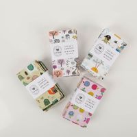 94864-Baumwollstoff-Kinder-Patchwork-Set-mit-5-Stoffabschnitten-44x55cm-IMG-5235-1.jpg Vier verschiedene Baumwollstoff-Patchworksets für Kinder in Rosa-, Wald- und Tiermotiven.