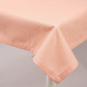 Outdoor Tischdecke Struktur uni orange wasserabweisend 140x200 Outdoor Tischdecke Struktur uni orange wasserabweisend 140x200, in rosa-weiß kariertem Muster aus Stoff