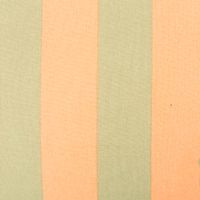 Kissen Summer Stripes mit Rüschenrand Stoff mit breiten Streifen in Orange und Beige