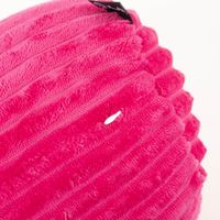 Nackenrolle Cord Plüsch pink 20x45cm Runder rosa Plüschball mit gerippter Struktur
