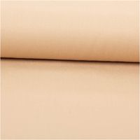 Viskosejersey mit Stretch in warmem Sandbeige – uni, weich fallend und angenehm elastisch. Als Rolle aufgewickelt präsentiert. Breite: 1,40 m. Ideal für Kleider, Tops und Jerseymode - ausgerollt und glatt liegend