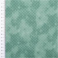 Baumwollpopeline mit feinen weißen Pünktchen auf mintgrünem Untergrund im Vintage-Washed-Look – weich, leicht und vielseitig. Breite: 1,40 m. Ideal für Näh- & Quiltprojekte - mit Massband