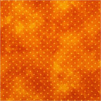 Baumwoll-Popeline „Vintage Washed", 1,40 m breit, in Terracotta-Orange mit feinen hellen Pünktchen und wolkigem Used-Look – warm, lebendig und vielseitig für Mode oder Dekorationsprojekte - Nahaufnahme
