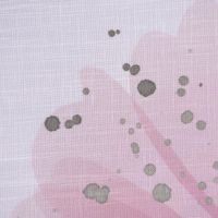 94979-Vision-S-Gardinenstoff-Meterware-transparente-Leinenstruktur-Blumen-wollweiss-mauve-290cm-KW11-2022-184759Capture0065.jpg Nahaufnahme der transparenten Leinenstruktur mit rosa Blüte und dekorativen Punkten