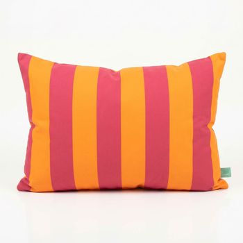 PAD Outdoor Kissenhülle Patio Streifen Pink Orange 35x60cm PAD Outdoor Kissenhülle Patio Streifen Pink Orange 35x60cm, mit breiten in und Pink