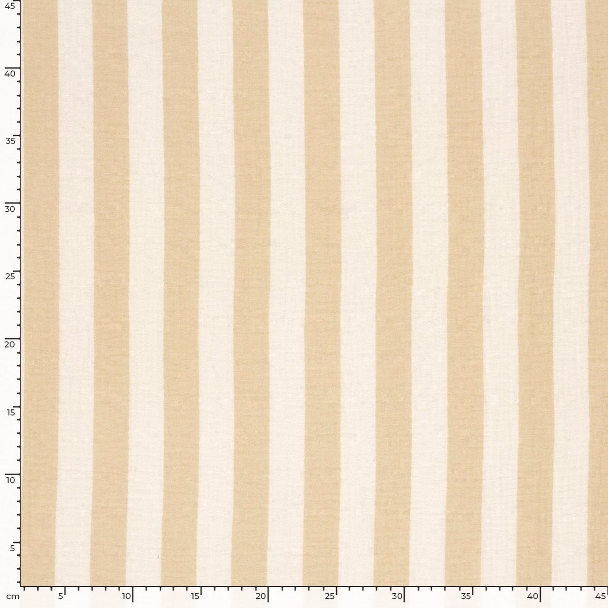 95007-Musselin-Stoff-Baumwollstoff-Streifen-beige-ecru-1-50m-Breite-25327-051-5.jpg Baumwollstoff mit modernem Streifenmuster für Bekleidung und DIY-Projekte mit Maßband an zwei Seiten