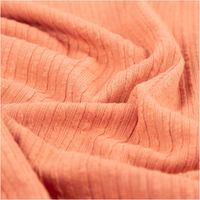95023-Jersey-Stoff-Ripp-Jacquard-Baumwolle-Streifen-coral-1-35m-Breite-IMG-5937.jpg Ripp-Jacquard-Jersey aus Baumwolle mit feiner, geprägter Streifenstruktur in warmem Coral – weich, elastisch und mit angenehmer Oberflächentextur. Breite: 1,35 m. Ideal für Tops und Jerseymode - stilvoll drapiert