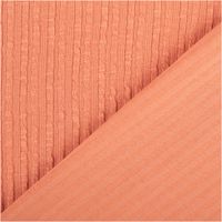 95023-Jersey-Stoff-Ripp-Jacquard-Baumwolle-Streifen-coral-1-35m-Breite-IMG-5939.jpg Ripp-Jacquard-Jersey aus Baumwolle mit feiner, geprägter Streifenstruktur in warmem Coral – weich, elastisch und mit angenehmer Oberflächentextur. Breite: 1,35 m. Ideal für Tops und Jerseymode - mit Rueckseite
