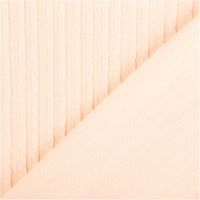 95024-Jersey-Stoff-Ripp-Jacquard-Baumwolle-Streifen-lachsrosa-1-35m-Breite-IMG-5950.jpg Ripp-Jacquard-Jersey aus Baumwolle mit feiner, geprägter Streifenstruktur in zartem Lachsrosa – weich, elastisch und mit angenehmer Oberflächentextur. Breite: 1,35 m. Ideal für Tops und Jerseymode - mit Rueckseite