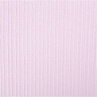 Ripp-Jacquard-Jersey aus Baumwolle mit feiner, geprägter Streifenstruktur in zartem Lila – weich, elastisch und mit angenehmer Oberflächentextur. Breite: 1,35 m. Ideal für Tops und Jerseymode - Vollansicht