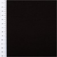 95088-Jersey-Stoff-Rippjersey-Ottoman-uni-Schwarz-1-50m-Breite-IMG-6276.jpg Rippjersey Ottoman in sattem Schwarz – uni, mit feiner, horizontal verlaufender Rippenstruktur, elastisch und weich. Als Rolle aufgewickelt präsentiert. Breite: 1,50 m. Ideal für Tops, Kleider und Jerseymode - mit Massband