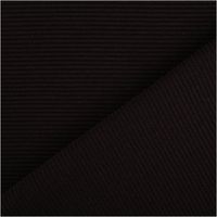 95088-Jersey-Stoff-Rippjersey-Ottoman-uni-Schwarz-1-50m-Breite-IMG-6279.jpg Rippjersey Ottoman in sattem Schwarz – uni, mit feiner, horizontal verlaufender Rippenstruktur, elastisch und weich. Als Rolle aufgewickelt präsentiert. Breite: 1,50 m. Ideal für Tops, Kleider und Jerseymode - mit Rueckseite