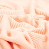 Rippjersey Ottoman in zartem Lachsrosa – uni, mit feiner, horizontal verlaufender Rippenstruktur, elastisch und weich. Breite: 1,50 m. Ideal für Tops, Kleider und Jerseymode - stilvoll drapiert