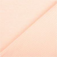 Rippjersey Ottoman in zartem Lachsrosa – uni, mit feiner, horizontal verlaufender Rippenstruktur, elastisch und weich. Breite: 1,50 m. Ideal für Tops, Kleider und Jerseymode - mit Rueckseite