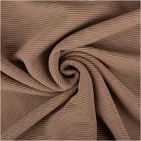 95091-Jersey-Stoff-Rippjersey-Ottoman-uni-Braun-Taupe-1-50m-Breite-IMG-6265.jpg Rippjersey Ottoman in warmem Braun-Taupe – uni, mit feiner, horizontal verlaufender Rippenstruktur, elastisch und weich. Breite: 1,50 m. Ideal für Tops, Kleider und Jerseymode - kunstvoll eingedreht in Falten