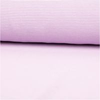 95092-Jersey-Stoff-Rippjersey-Ottoman-uni-Lila-1-50m-Breite-IMG-6244.jpg Rippjersey Ottoman in zartem Lila – uni, mit feiner Rippenstruktur auf der Oberseite und glatter Rückseite, elastisch und weich. Als Rolle aufgewickelt präsentiert. Breite: 1,50 m. Ideal für Tops und Jerseymode - ausgerollt und glatt liegend