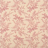 Baumwollstoff Popeline Stoff Blumen und Blätter Serie Romantic Garden Altrosa 1, 40m Breite Baumwollstoff mit rosa floralen Motiven auf beigem Hintergrund, Gesamtansicht des Musters.