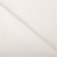 Detailaufnahme eines weissen Stoffs mit weicher Textur und feinem Flaum.