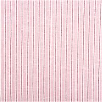 Viskose Stoff mit 30% Leinenanteil Streifen rosa 137cm Breite Gestreifter Stoff in Rosa-Weiss mit klaren Linien und gleichmaessigem Muster.