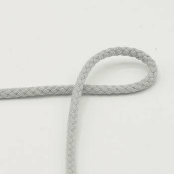 Baumwollkordel Kordel silver grey Breite: 6mm
