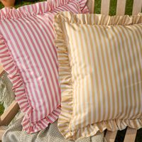 Kissenhülle Millie Ruffle rosa 4 Outdoor Kissenhülle Millie Ruffle rosa weiß, Rückansicht