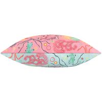 Outdoor Kissenhülle Reef pink koralle, Rückansicht