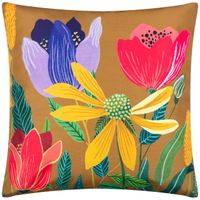 Outdoor Kissen Celandine 1 Outdoor Kissen Celandine mit Blüten in Safran und Gold, 43x43cm