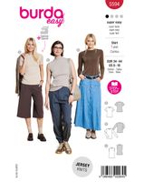 Burda Schnittmuster 5594 Damen Top Burda Schnittmuster 5594 Damen Top – Packung Vorderseite mit allen Modellvarianten