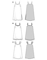 Burda Schnittmuster 5662 Damen Kleid Burda Schnittmuster 5662 Damen Kleid – Größentabelle und Maße