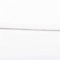Gardinenstoff Stores Voile mit Bleiband Meterware einfarbig weiß transparent 3,0m Höhe Einfarbiger weisser Stoff in Nahaufnahme mit klaren, sauberen Linien und glatter Oberflaeche.