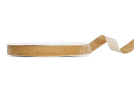 Samtband kaltgold 15 mm breit, 10 m Rolle, Dekoband aus Polyester Samtband kaltgold 15 mm breit, 10 m Rolle, Dekoband aus Polyester