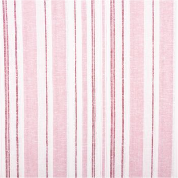 Viskosestoff mit 30% Leinen Streifen rosa wollweiß braun 1,37m Breite Stoff mit rosa und weißen Streifenmuster, gleichmäßig verteilt auf der Gesamtansicht.