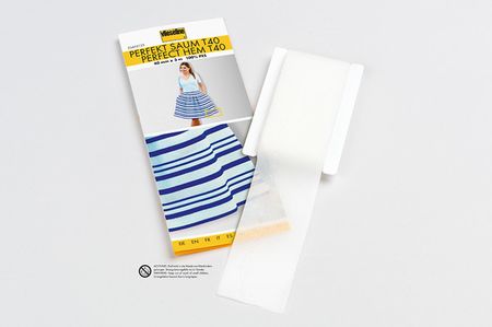 Vlieseline Perfekt Saum T40 SB-Packung rohweiß, Saumband zum Einbügeln 40mm x 3m, 100% Polyester Vlieseline Perfekt Saum T40 SB-Packung rohweiß, Saumband zum Einbügeln 40mm x 3m, 100% Polyester
