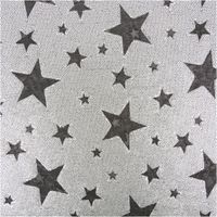 Paillettenstoff Sterne Mesh Tüll silber schwarz 1,25m Breite schwarzer Meshstoff mit silbernen Pailletten und Sternmotiv als Nahaufnahme