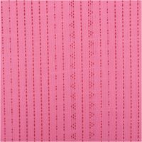 Baumwollstoff Dobby garngefärbt Punktstreifen pink bordeaux 1,45m Breite Nahaufnahme eines pinkfarbenen Baumwollstoffs mit roten Punktstreifen als Muster