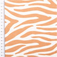 95829-Frottee-Krepp-Stoff-Zebras-ecru-nude-1-55m-Breite-95829-3.jpg Frottee Krepp Stoff Zebras ecru nude mit Maßstab zur Darstellung von Mustergröße und strukturierter Oberfläche.