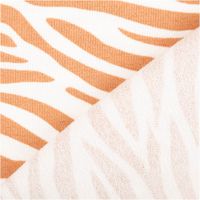 95829-Frottee-Krepp-Stoff-Zebras-ecru-nude-1-55m-Breite-95829-5.jpg Vorder- und Rückseite des Frottee Krepp Stoffs mit Zebra-Muster in Ecru und Nude, Rückseite heller gemustert.