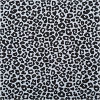 Jersey Stoff Baumwolljersey Mini Leo Schwarz-weißer Leopardenmuster Stoff