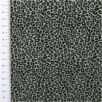 Jersey Stoff Baumwolljersey Mini Leo Leomuster Stoff mit Leopardenmuster und Lineal an der Seite