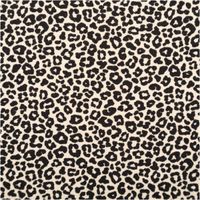 Jersey Stoff Baumwolljersey Mini Leo Leomuster sand schwarz 1,5m Breite Leopardenmuster Stoff in Schwarz-Weiß
