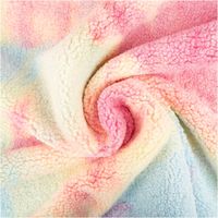 Teddystoff Teddyplüsch Rainbow Batik leuchtend pink blau bunt 1,5m Breite Buntes, flauschiges Stoffmuster mit einer gewundenen Struktur