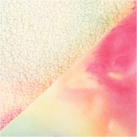 Teddystoff Teddyplüsch Rainbow Batik leuchtend pink blau bunt 1,5m Breite Stoff mit pastellfarbenem Batikmuster und strukturierter Oberfläche