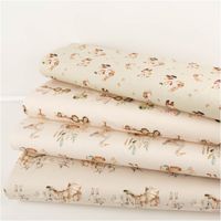 Jersey Stoff Baumwolljersey Digitaldruck Bär Hase Honigbienen hellgrün 1,5m Breite hellgrüner Jersey Baumwolle, aufeinander gestapelter Stoff, Digitaldruck mit Tiermotiven