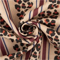 Dekostoff Baumwolle Canvas Halbpanama Leoli2 Leo Streifen beige bordeaux 1,50m Breite Dekostoff Leoli2 Leo Streifen beige bordeaux, zur Spirale gedreht