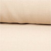 Verdunkelungsstoff Blackout Thermostoff Meterware Naturoptik meliert Easy Care uni sand 295cm Breite mit Bleiband beiger Verdunkelungsstoff meliert als Stoffrolle in Nahaufnahme