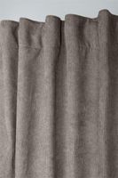 Thermovorhang Dandy Cord mit Multifunktionsband taupe 140x260cm Oberer Rand des Thermovorhangs in Taupe mit verdeckten Schlaufen auf der Gardinenstange